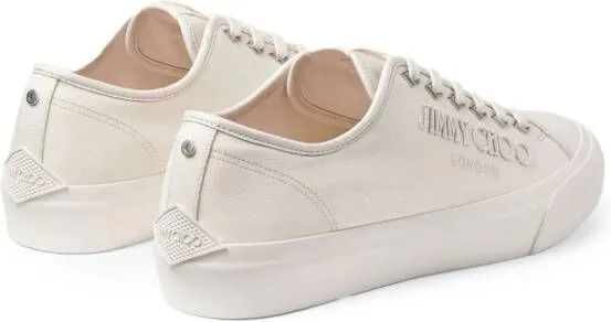 Jimmy Choo Palma M logo-embroidered sneakers Neutrals