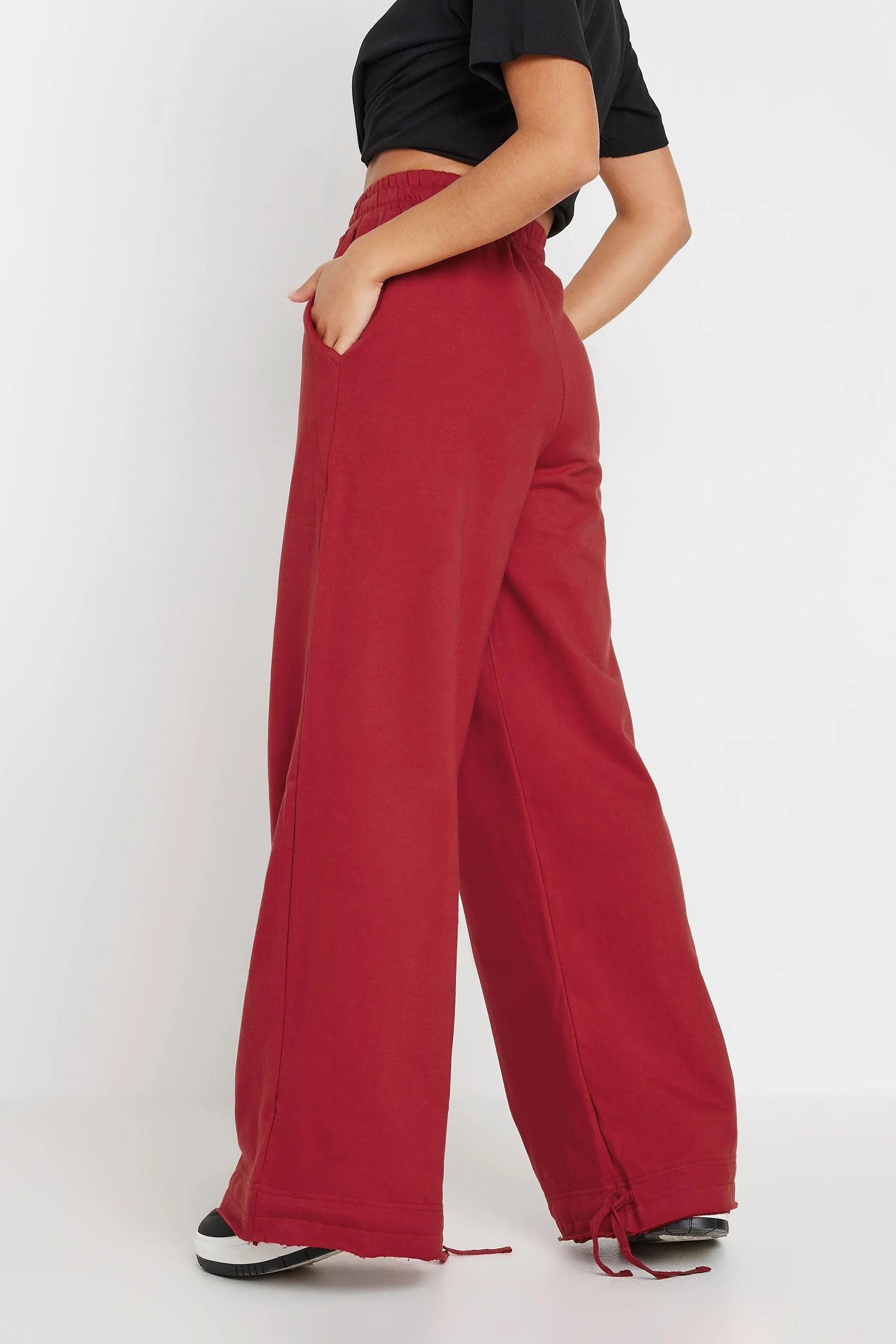 Joggers | Petite Wide Leg Joggers | PixieGirl