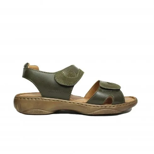 Josef Seibel Debra | Moos Leather | Womens Adjustable Sandals