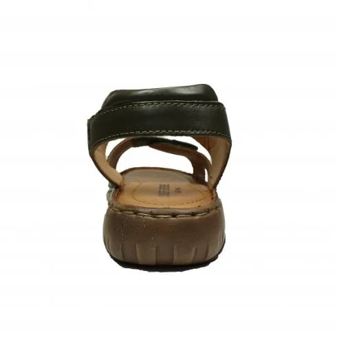 Josef Seibel Debra | Moos Leather | Womens Adjustable Sandals