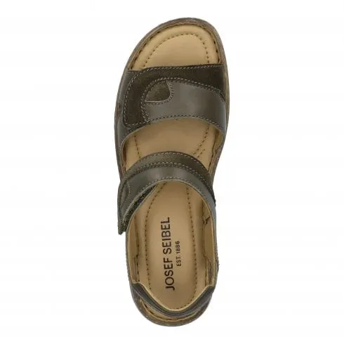 Josef Seibel Debra | Moos Leather | Womens Adjustable Sandals