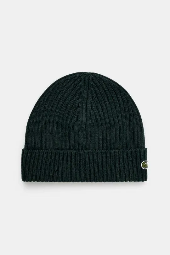 Lacoste wool beanie black color RB0001