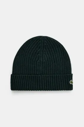 Lacoste wool beanie black color RB0001