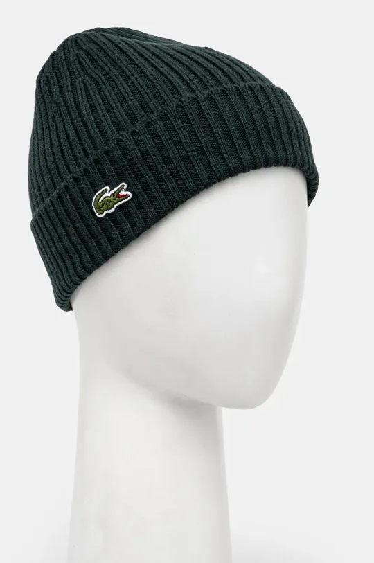 Lacoste wool beanie black color RB0001