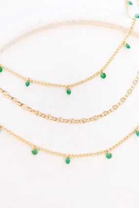 Layer Me Crazy Necklace, Green