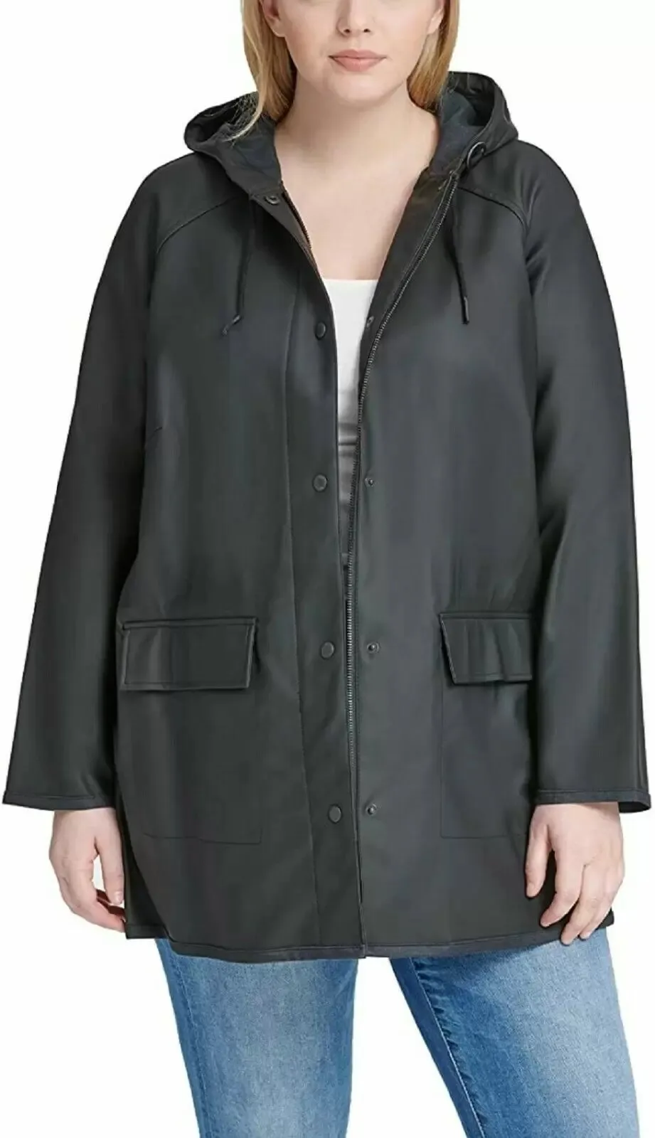 Levi's Trendy Plus Size Hooded Rain Jacket