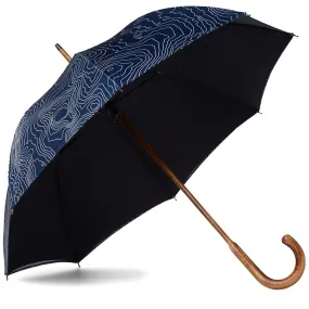 London Undercover Double Layer Contour Exterior UmbrellaNavy