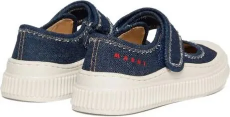 Marni Kids Pablo Mary Jane denim sneakers Blue