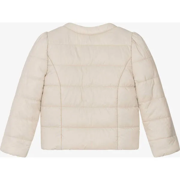 Mayoral Quilted Windbreaker, Cream