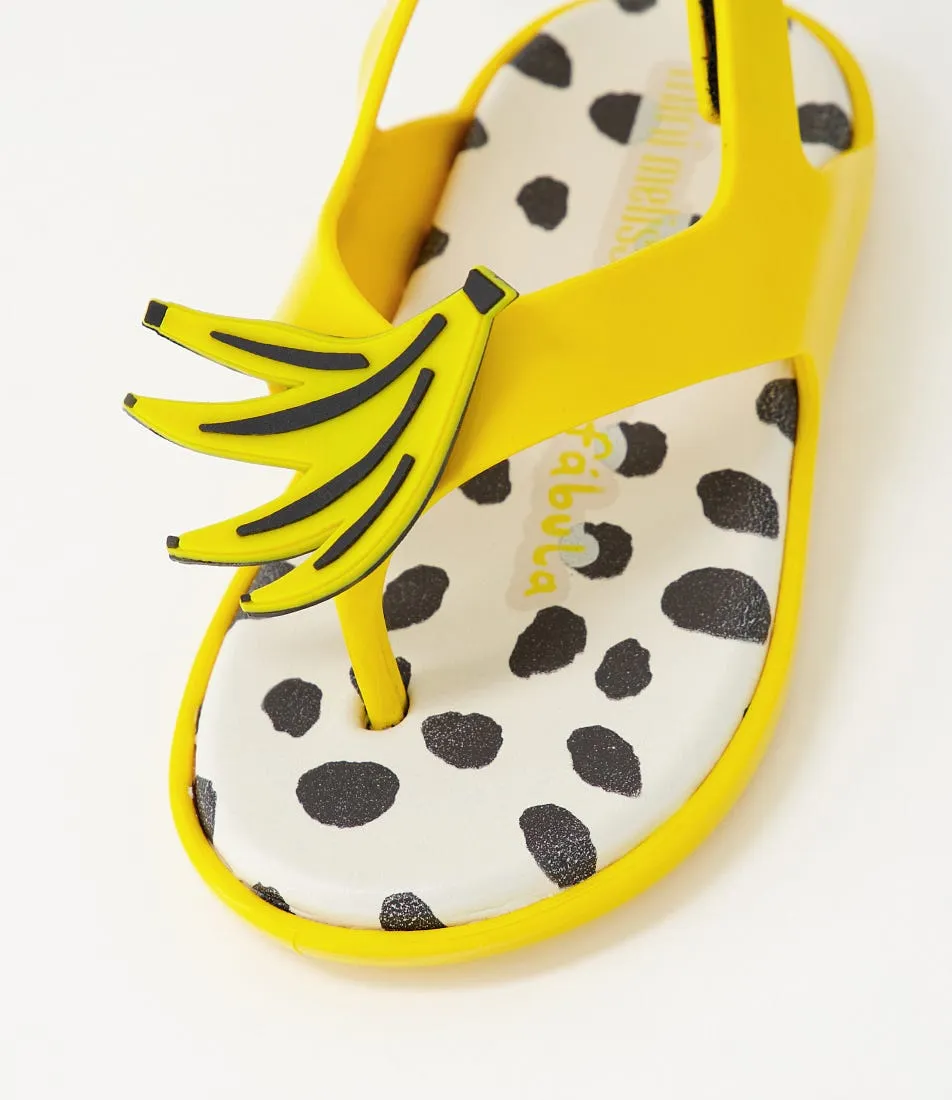 MELISSA Melissa Sunny Fabula Pre Yellow Pvc Sandals