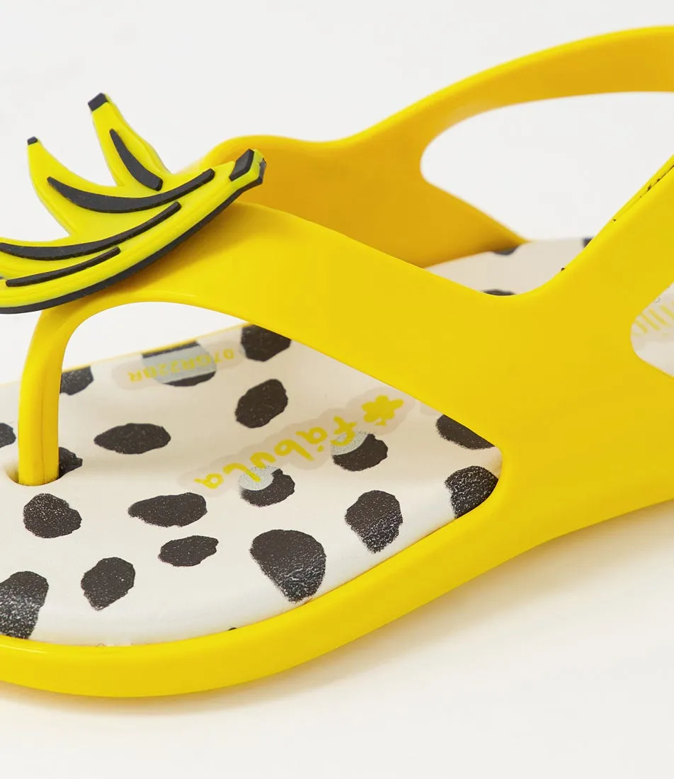 MELISSA Melissa Sunny Fabula Pre Yellow Pvc Sandals