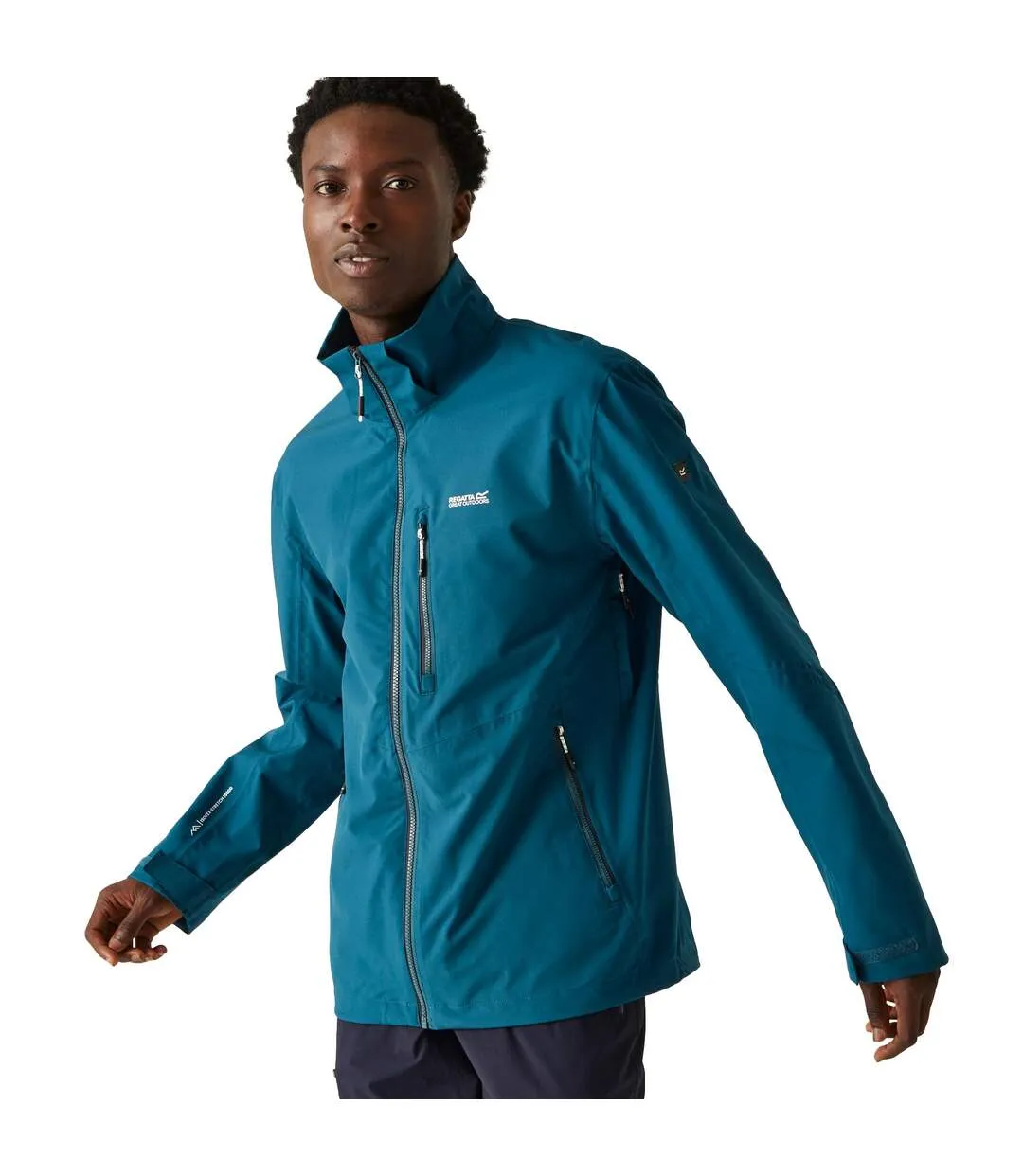 Mens bosfield ii waterproof jacket moroccan blue/citron lime Regatta