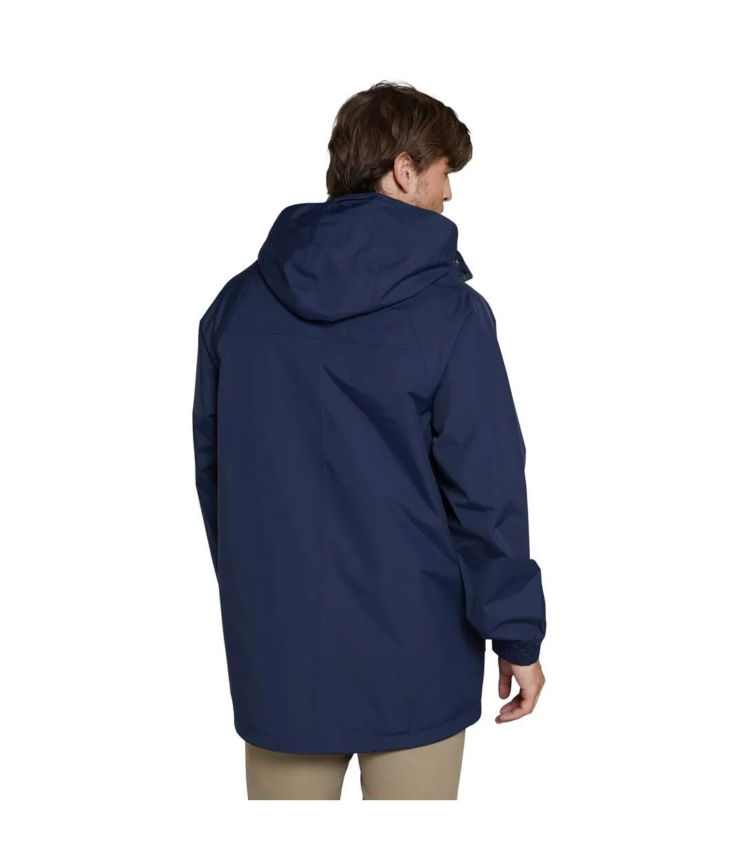 Mens glacier ii long waterproof jacket navy Mountain Warehouse