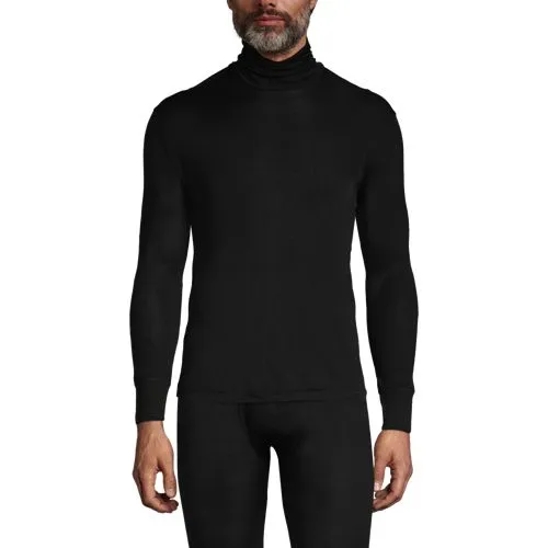 Men's Silk Roll Neck Thermal Top