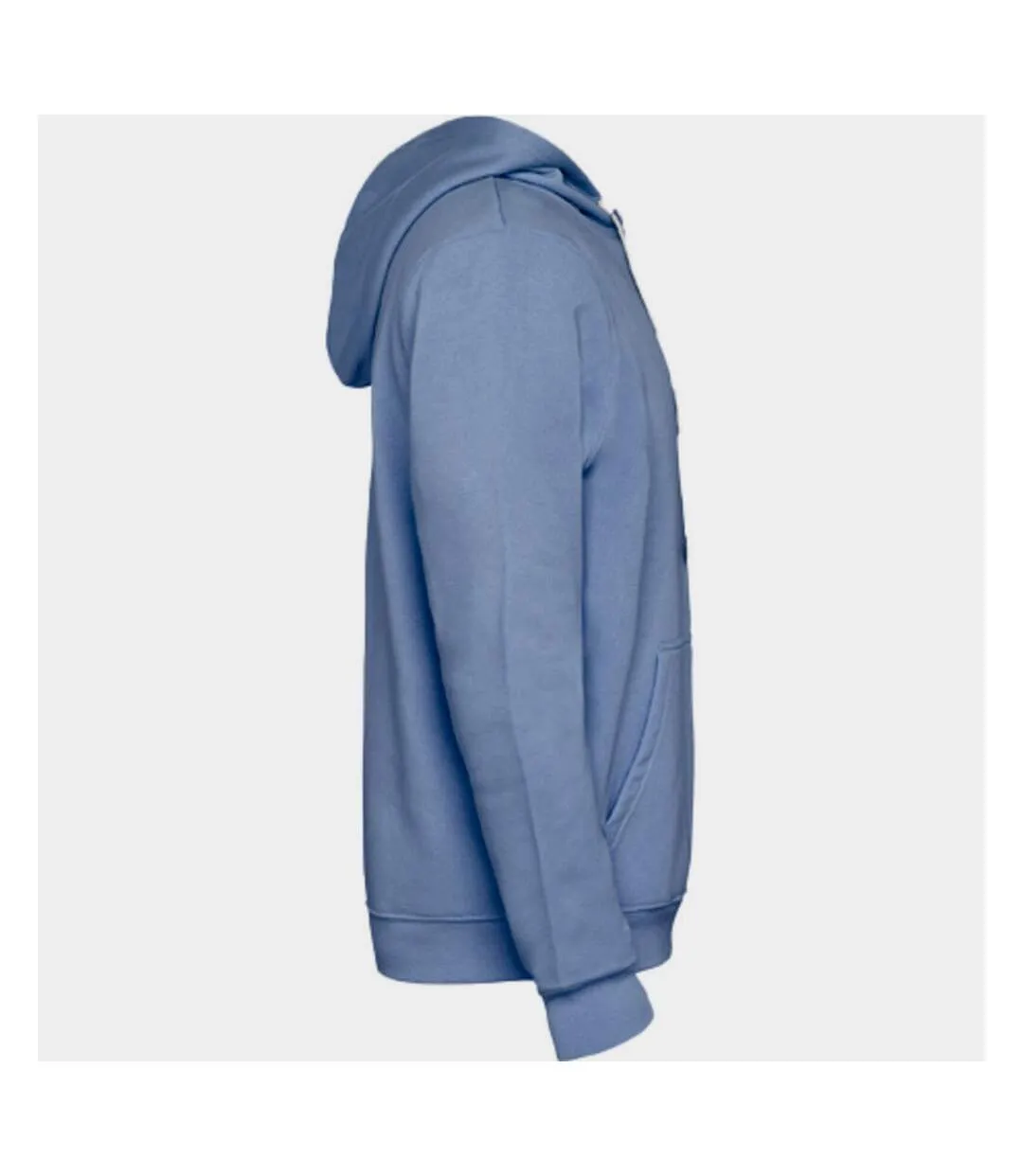 Mens urban hoodie sky blue/white Roly