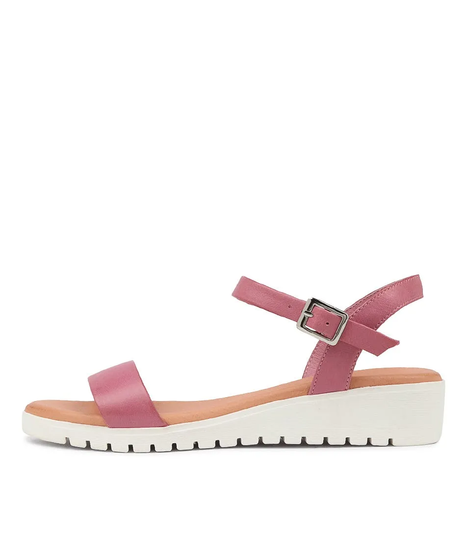 MIDAS Maryanne Pretty Pink Leather Sandals Ws