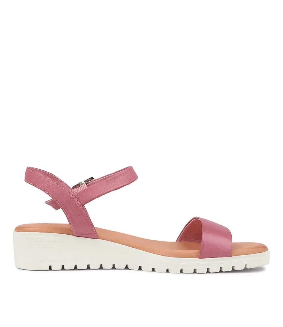 MIDAS Maryanne Pretty Pink Leather Sandals Ws