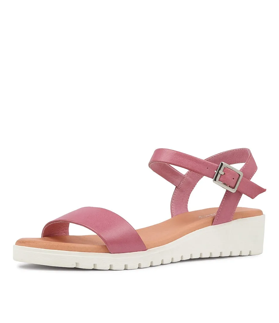 MIDAS Maryanne Pretty Pink Leather Sandals Ws