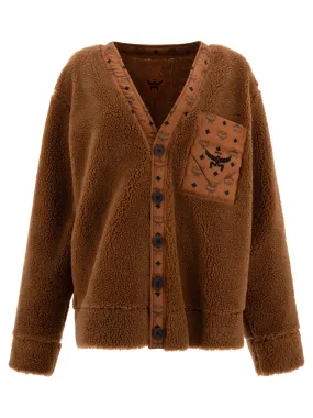 MONOGRAM CARDIGAN-STYLE FLEECE JACKET