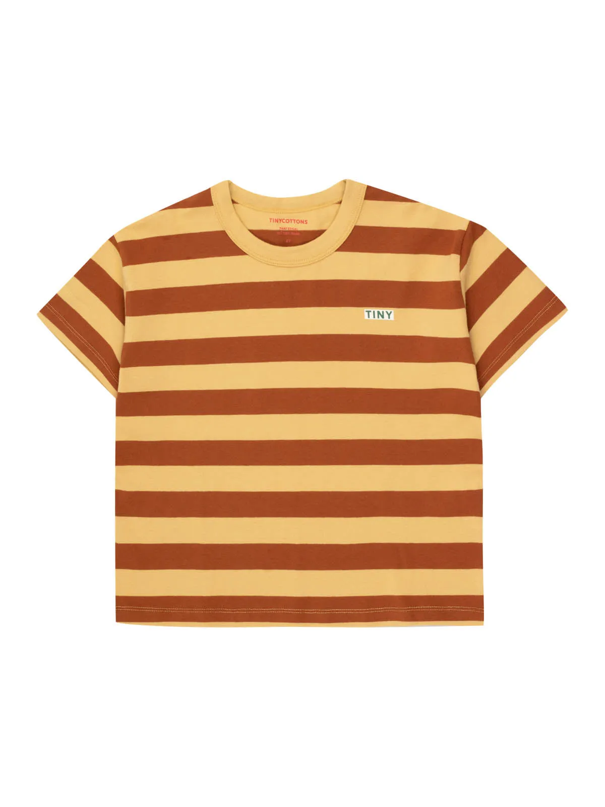 Ochre & Brown Stripes Tee