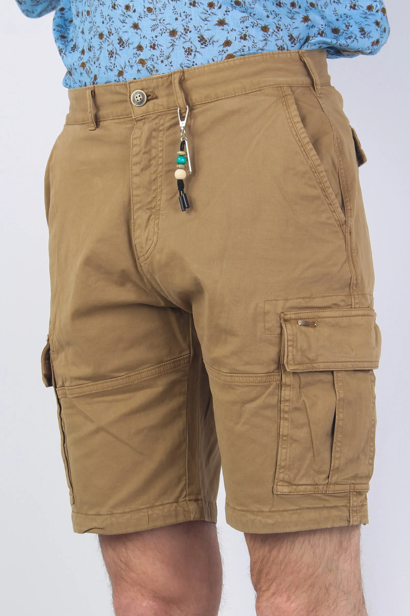 Pantalone Cargo Pulito Camel