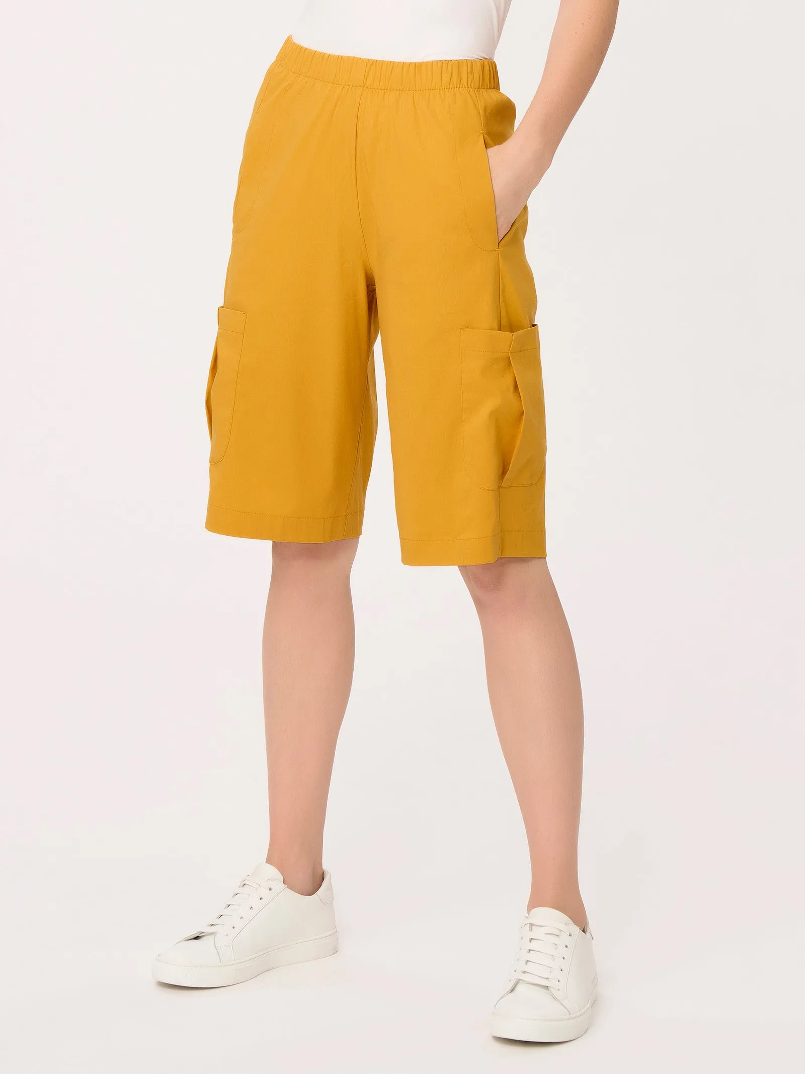 Pantalone corto Cargo in Super Fresh - Golden Spice