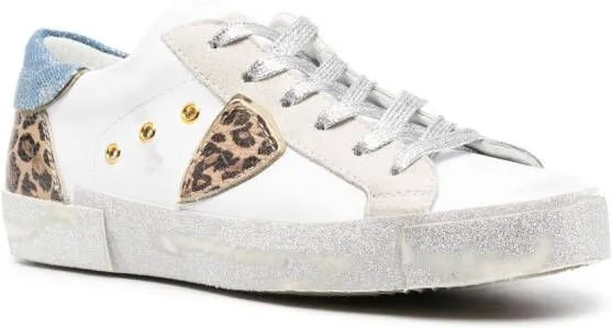 Philippe Model Paris PRSX leather low-top sneakers White