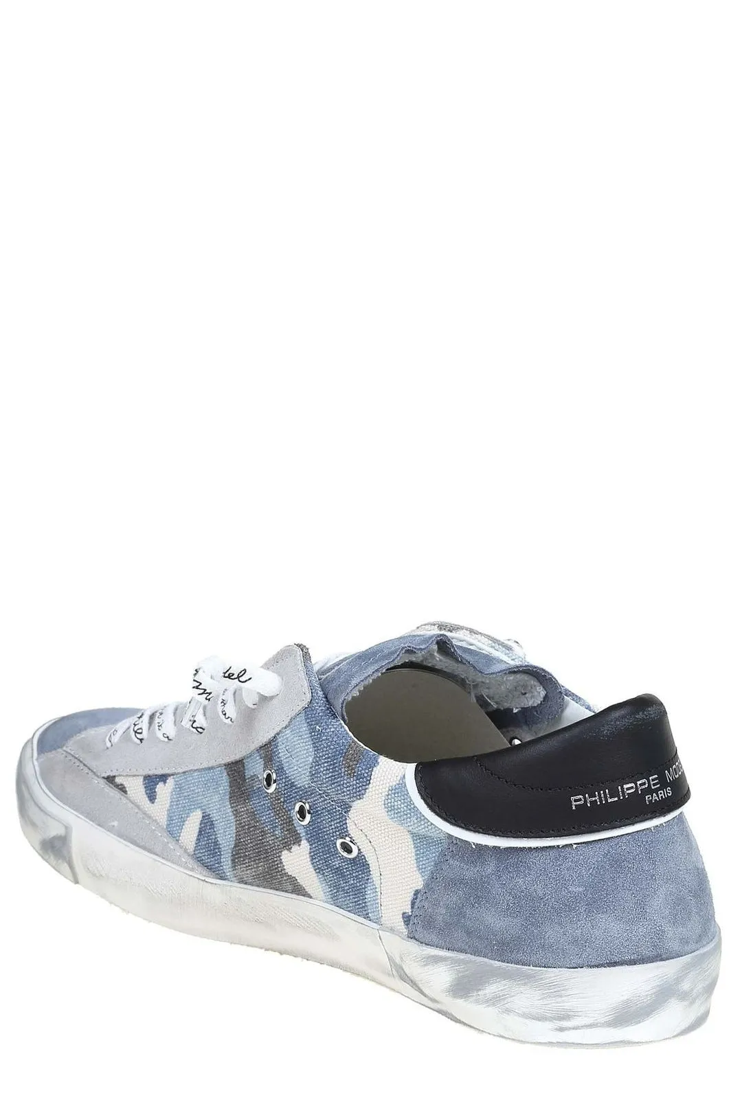 Philippe Model Prsx Denim Patchwork Sneakers