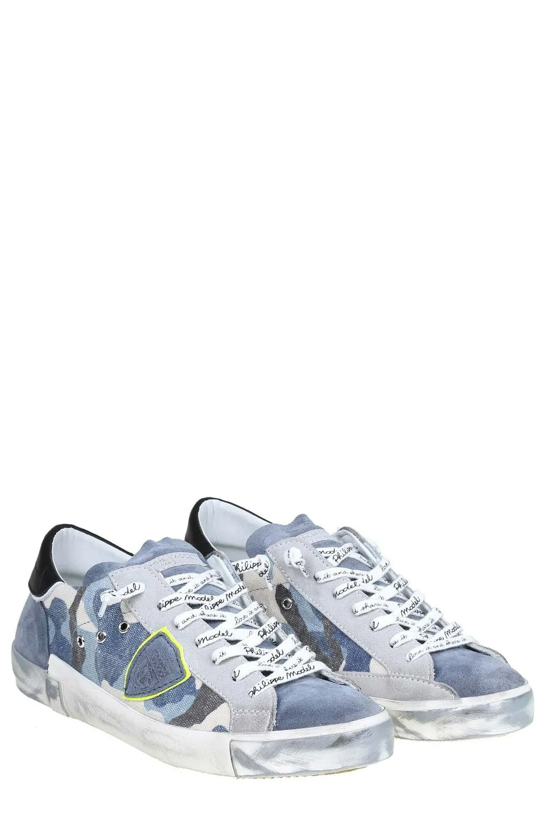 Philippe Model Prsx Denim Patchwork Sneakers