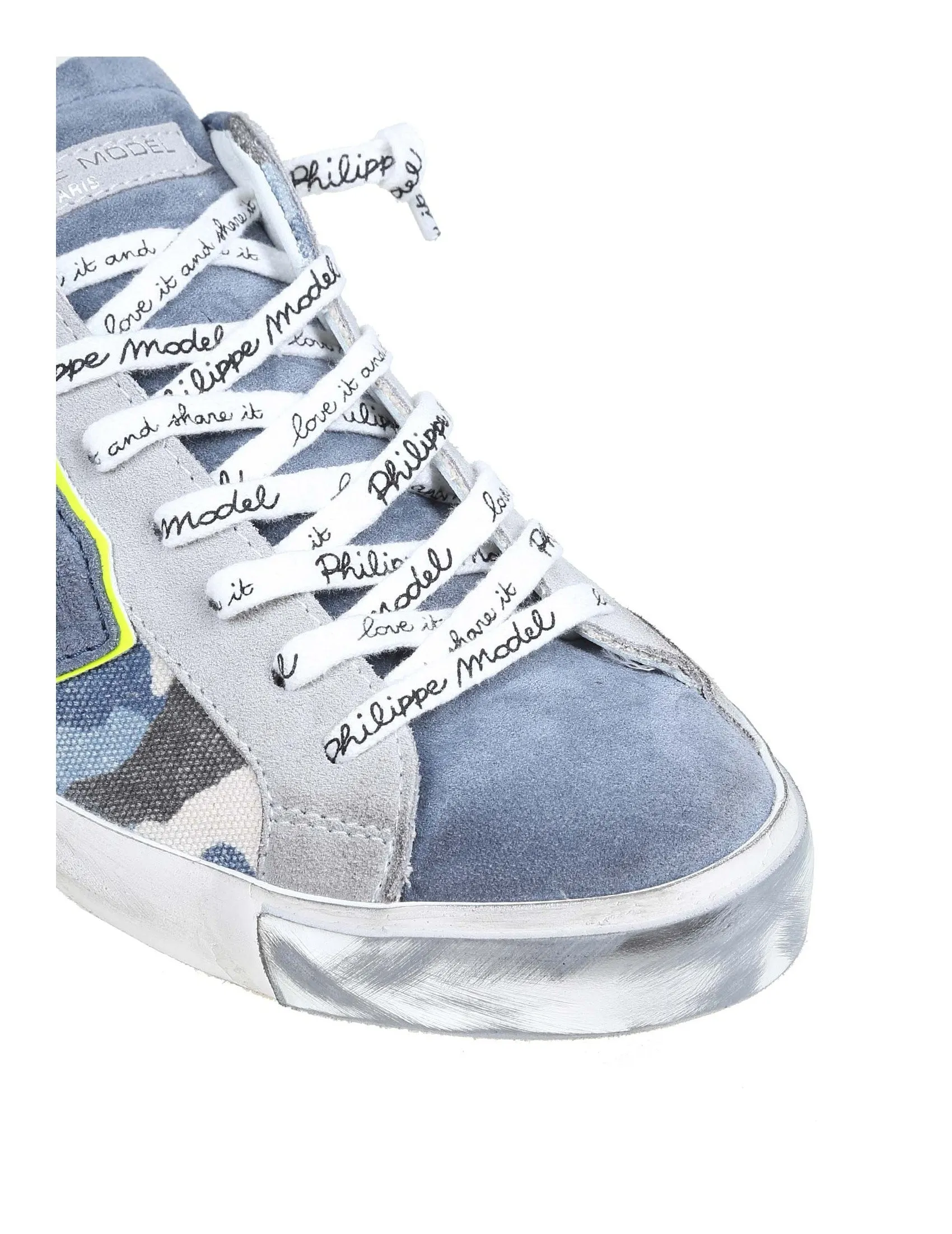 Philippe Model Prsx Denim Patchwork Sneakers