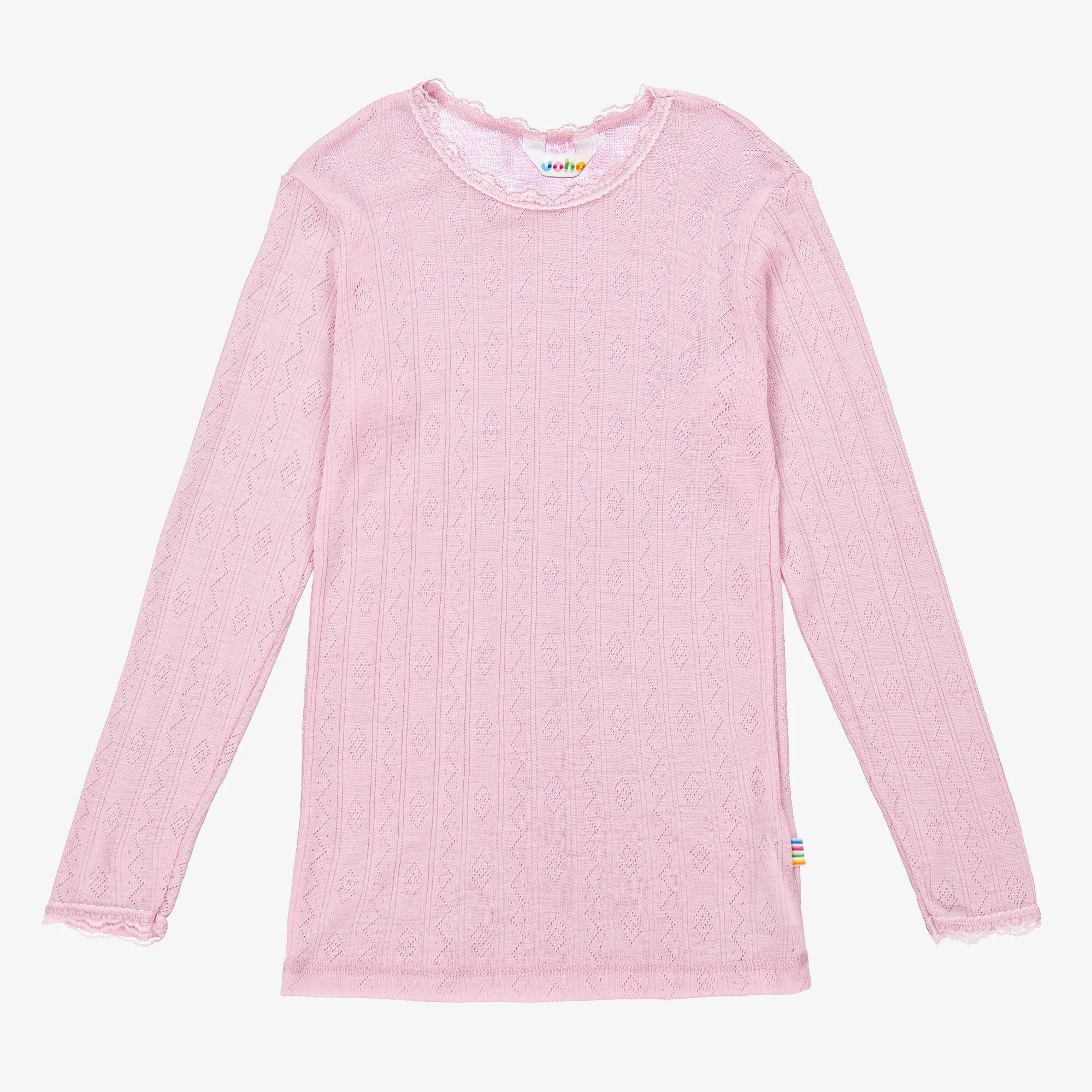 Pink Wool & Silk Thermal Top