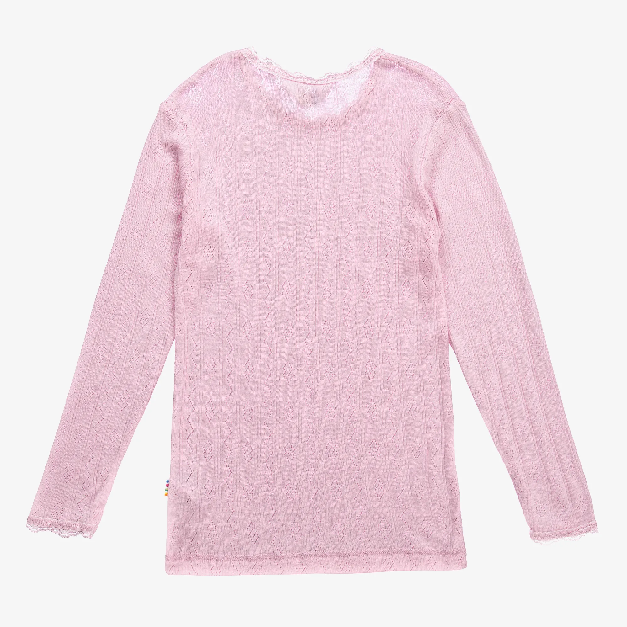 Pink Wool & Silk Thermal Top