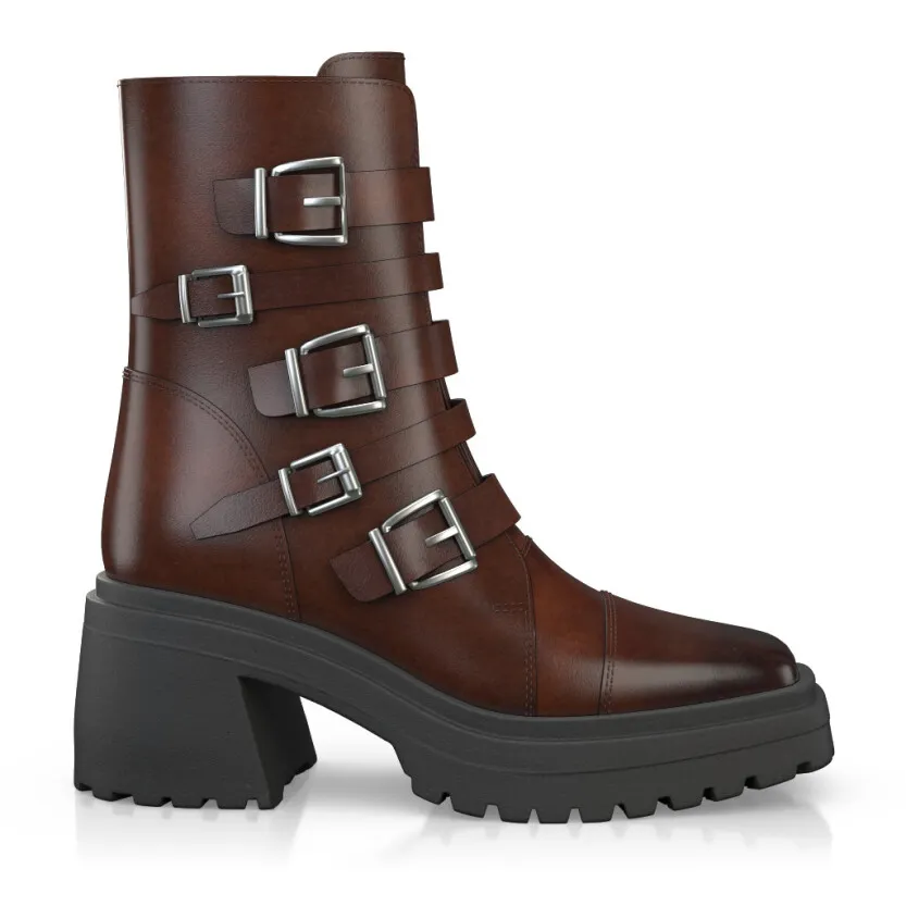 Platform Combat Ankle Boots 58870