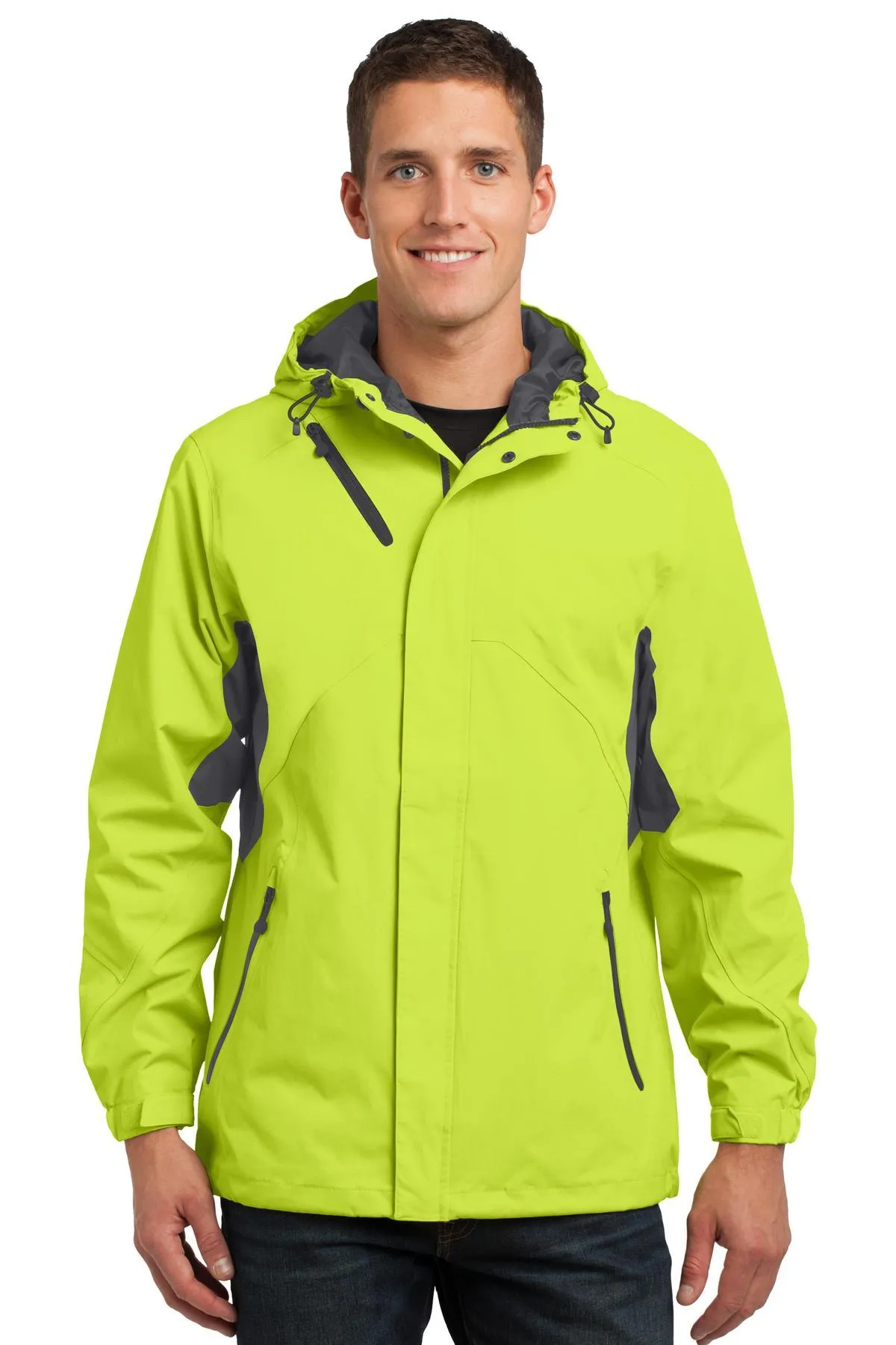 Port Authority Cascade Waterproof Jacket J322 Charge Green/ Magnet Grey