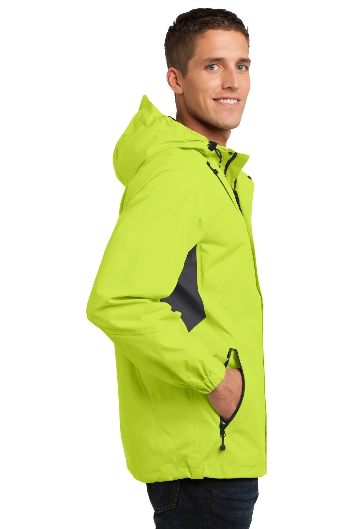 Port Authority Cascade Waterproof Jacket J322 Charge Green/ Magnet Grey