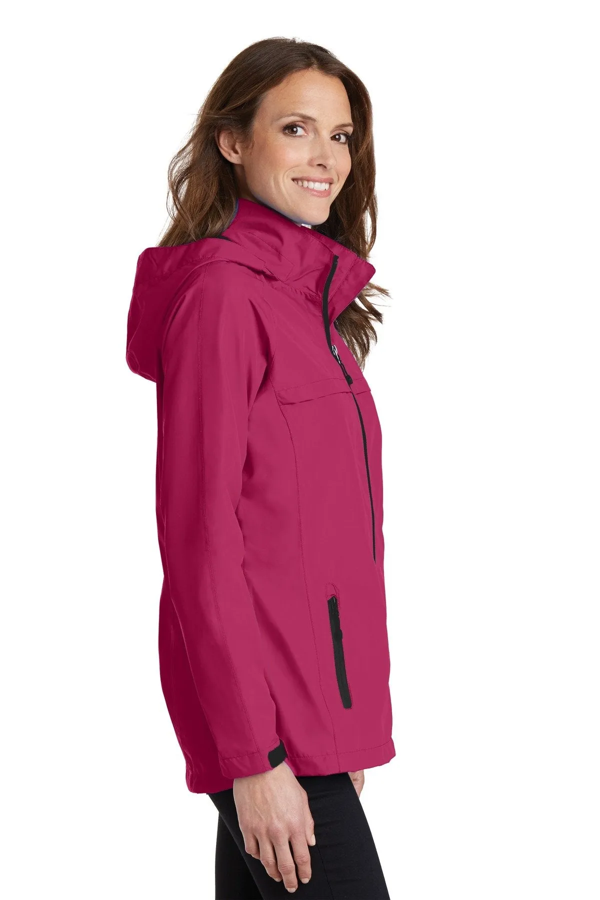 Port Authority Ladies Torrent Waterproof Jacket L333 Dark Fuchsia