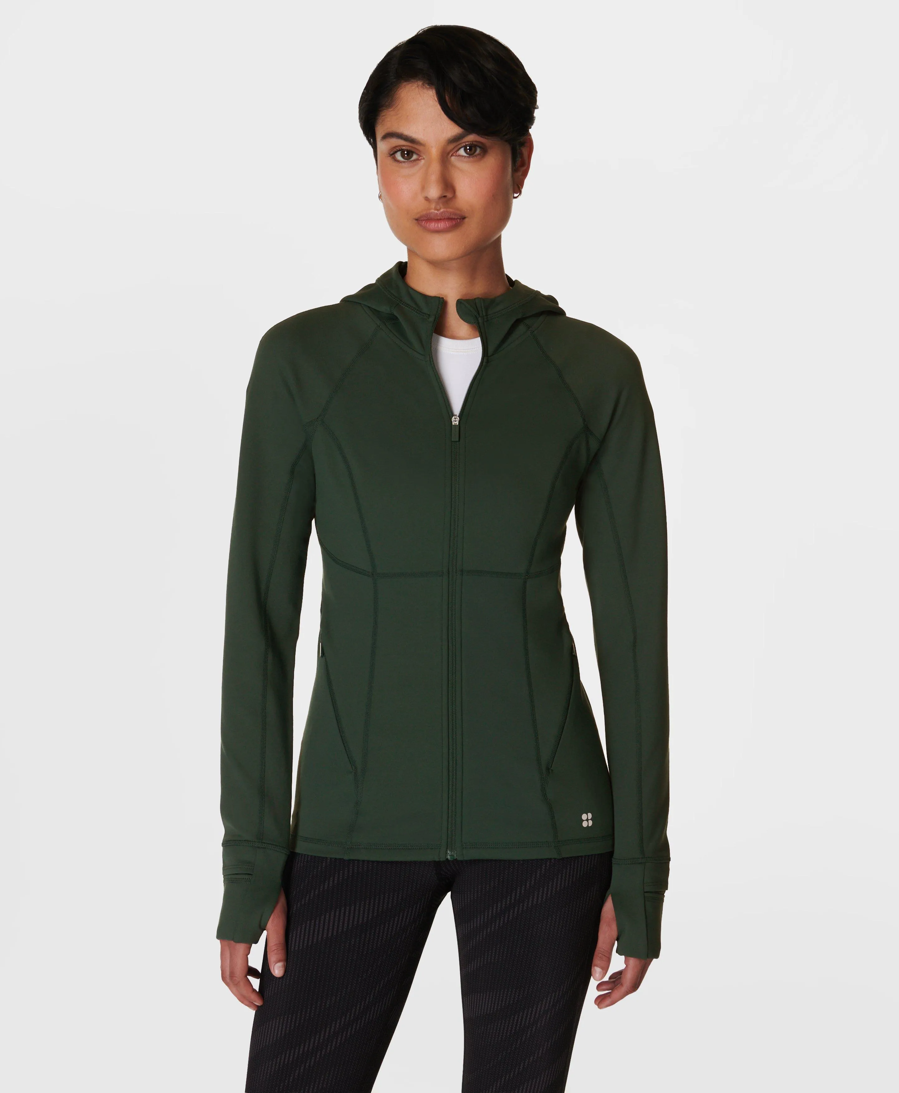 Pro Run Zip Up Sb9668 Trek-Green