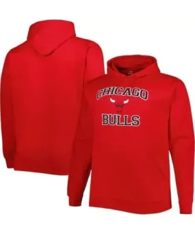 Profile Men's NBA Chicago Bulls Big & Tall Heart & Soul Pullover Hoodie