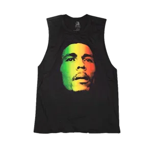 Rasta Face Muscle Tank Top