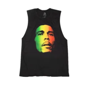 Rasta Face Muscle Tank Top