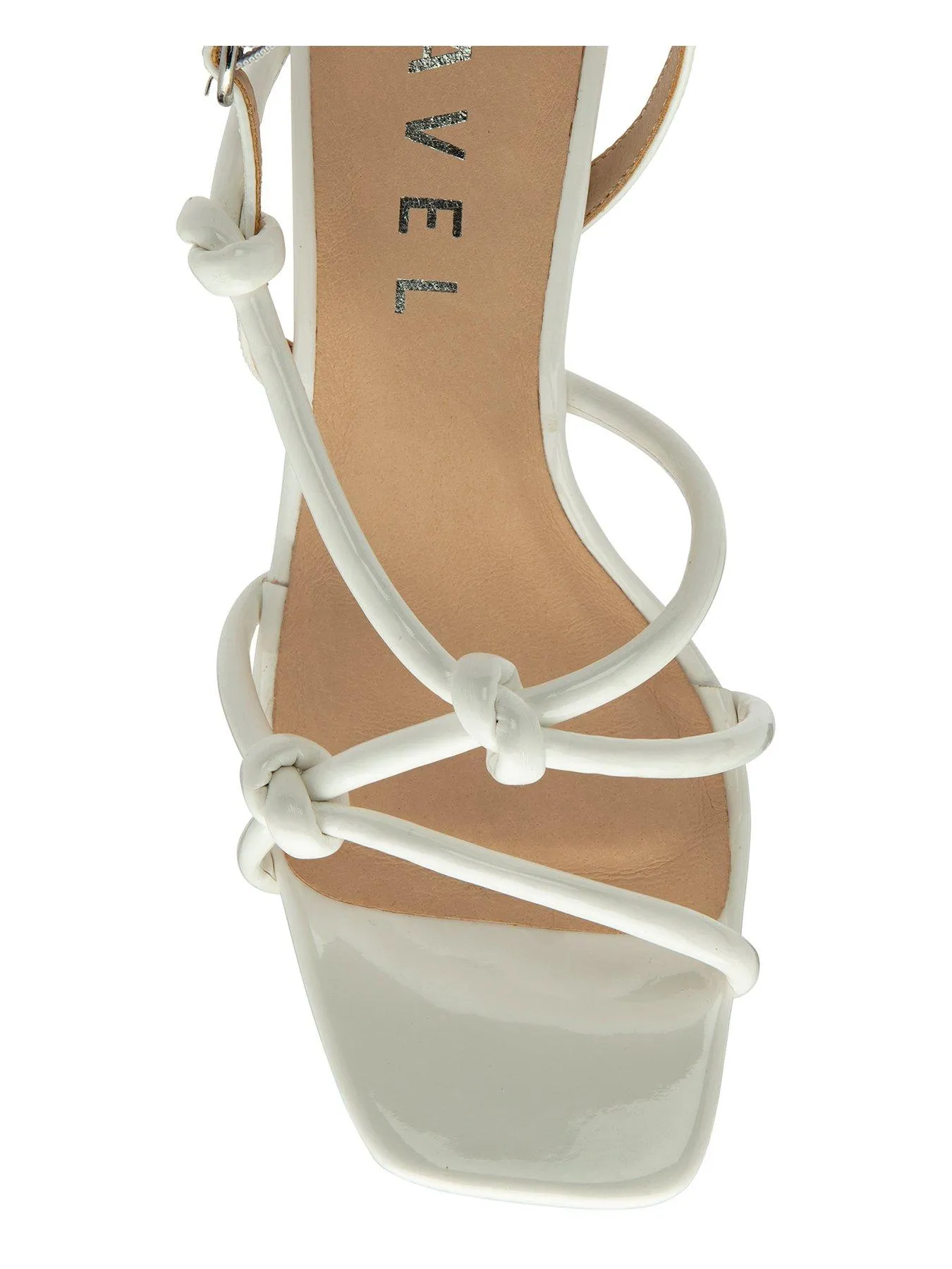 Ravel Patna Knotted Strappy Heeled Sandals - White