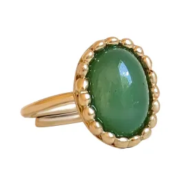 RING BELLE STONE GREEN JADE