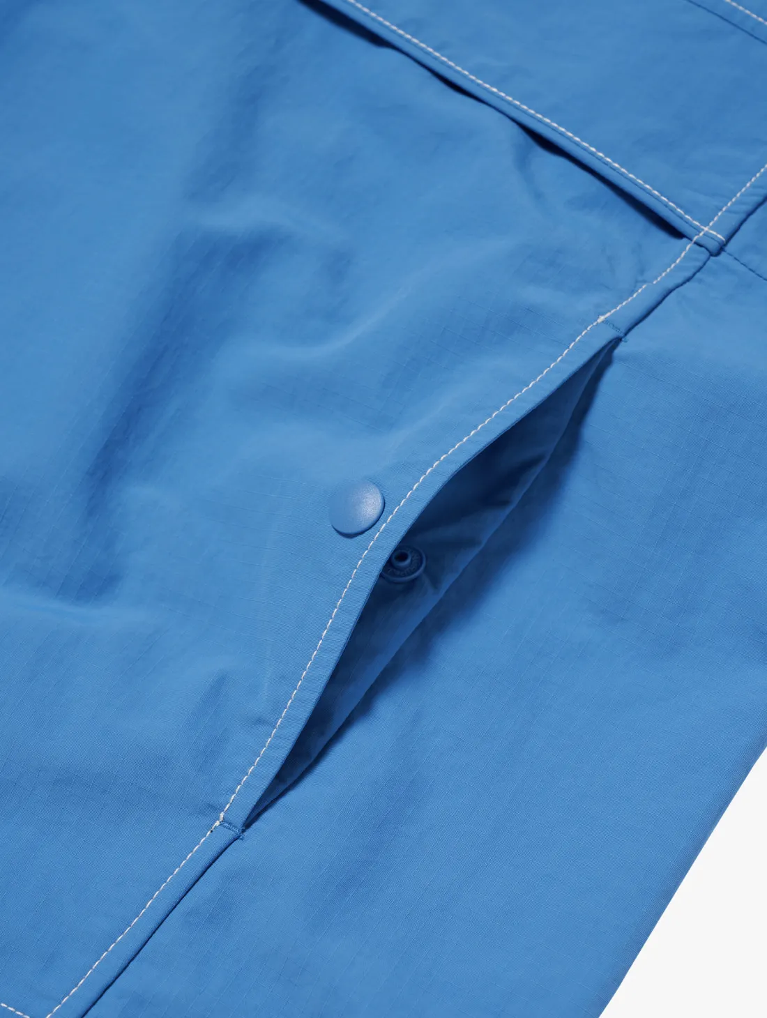 RIPSTOP SHORT SLEEVE ANORAK-BLUE