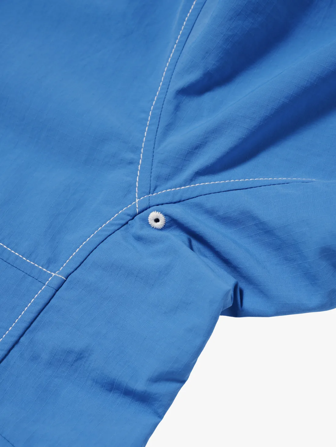 RIPSTOP SHORT SLEEVE ANORAK-BLUE