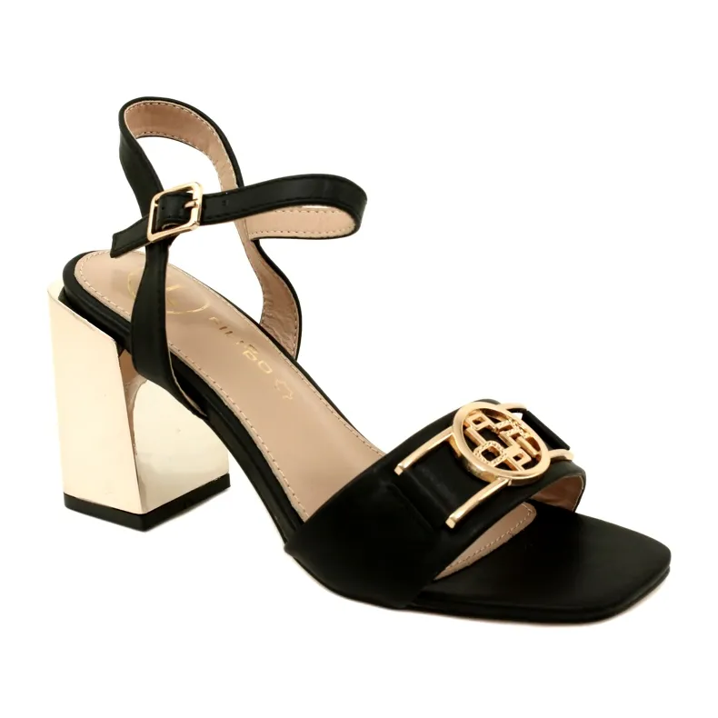 Sandals On Gold Pillar Filippo DS4502 BK black