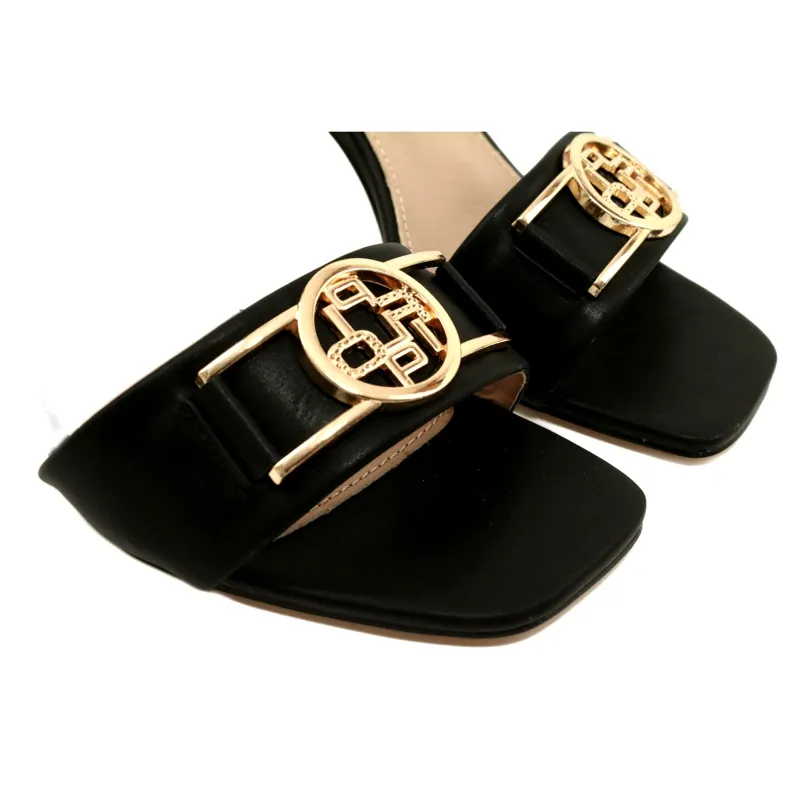 Sandals On Gold Pillar Filippo DS4502 BK black