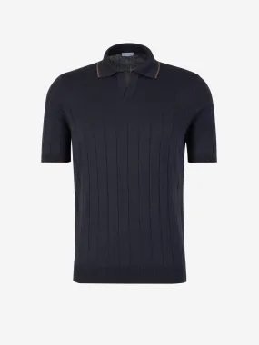 Santa Eulalia Silk Knit Polo 