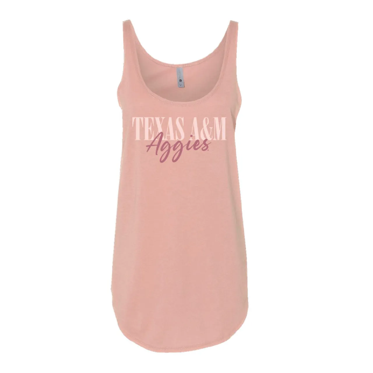 Script Aggies Tank - Desert Pink