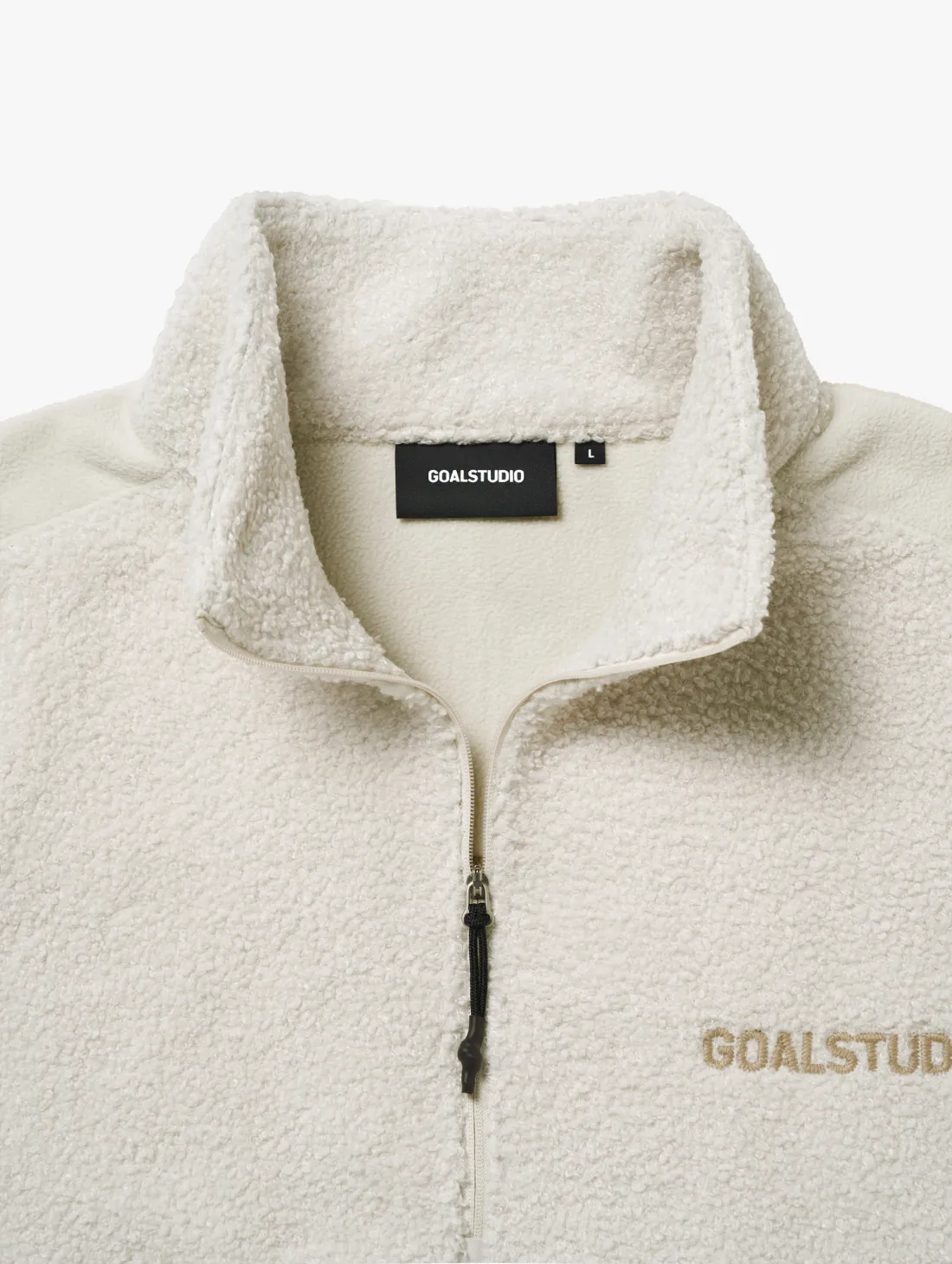 SHERPA FLEECE ANORAK-IVORY