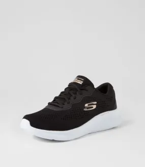 SKECHERS Skech Lite Pro Black Rose Gold Fabric Sneakers